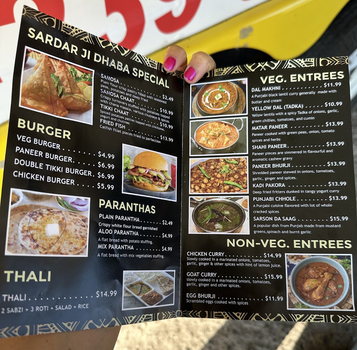 Sardarji da dhaba Menu - Image 5